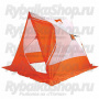 Палатка зимняя "Следопыт" 2-скатная, Oxford 210D PU 1000, цв. бело-оранж