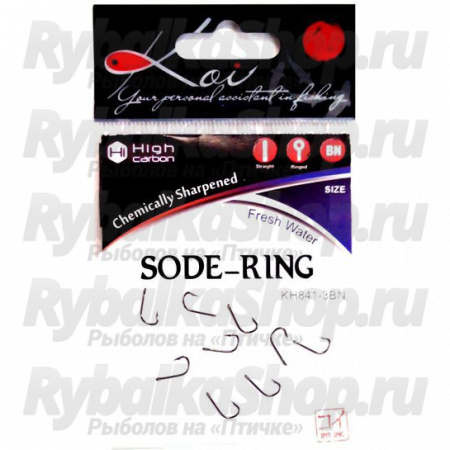 Крючок Koi Sode-Ring, размер 5 (INT)/12 (AS), цвет BN (10 шт.)