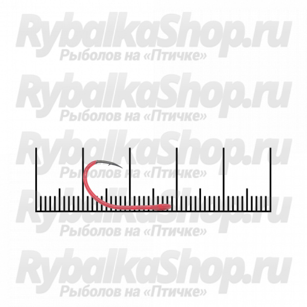 Крючок Prizyor Trout series hook №6 Red uv