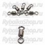 Вертлюг Namazu Rolling Swivel, латунь, цв. BN, р. 6, test-19 кг (уп.10 шт)