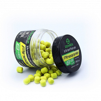 Бойлы нейтральные ZEMEX Wafters Dumbells Pineapple, 8х6 мм, 20 гр