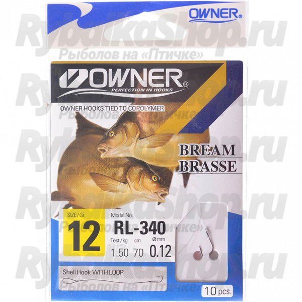 Поводок готовый Owner RL-340 №12 10шт