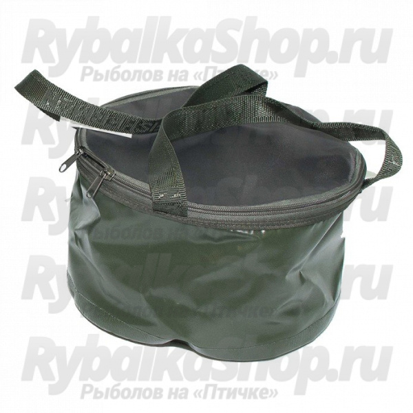 Ёмкость для прикормки с крышкой Fisherman Ф34тк (d=27, v=10 литров)