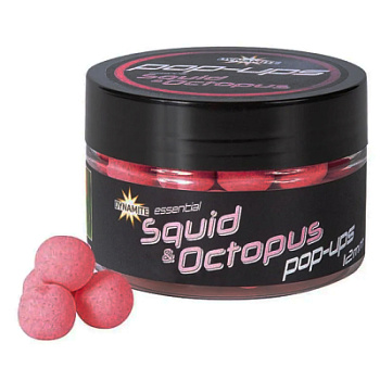 Плавающие бойлы Dynamite Baits Fluro Pop-Up - Squid & Octopus - 12 мм.