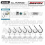 Крючки Decoy KR-22 Black Nickeled #2
