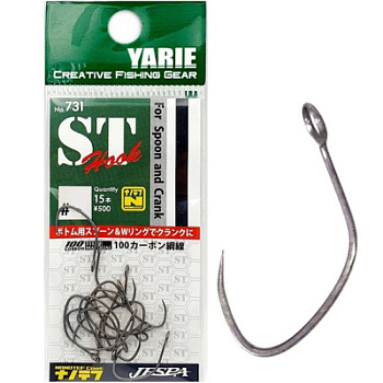 Крючок Yarie 731 ST Hook Nanotef Flat Hit #6 (15pcs) (4511135239549)