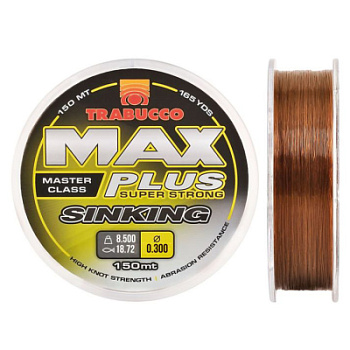 Леска Trabucco Max Plus Sinking 150m Brown - 0.30mm 8.50kg