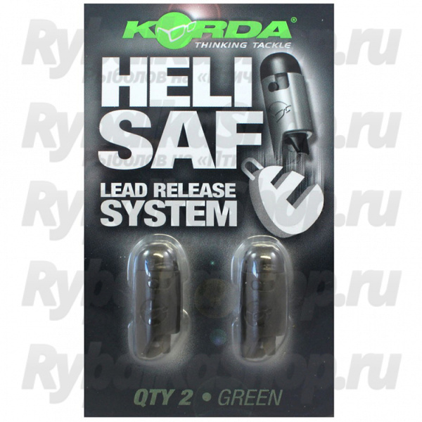 Клипса отстегивающаяся Korda Heli Safe Green KHDG