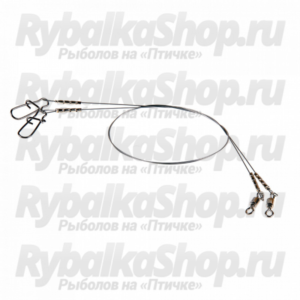 Поводок FHM Soft Mirror NiTi никель-титан, мягкий, зеркало 9кг;10см (уп.2шт)
