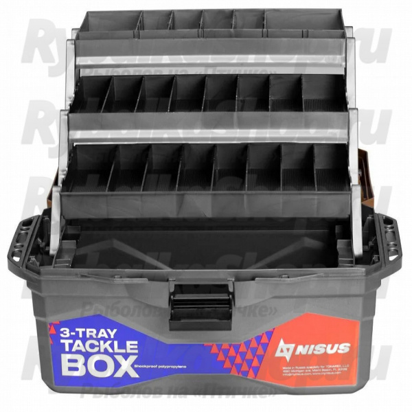 Ящик для снастей трехполочный Nisus Tackle Box оранжевый (N-TB-3-O)