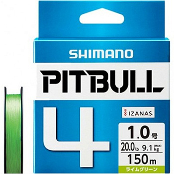 Шнур PE Shimano PL-M74S Pitbull 4 300m Lime Green #1.0