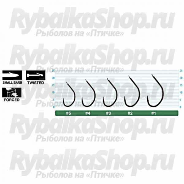 Крючок Owner Honryu King dark brown №1 10шт