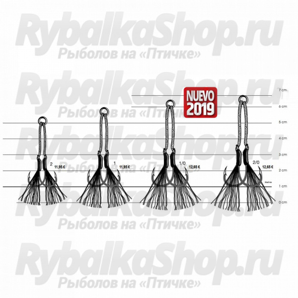 Крючки VMC Assist 6139 TI (олово) №01 (3 пары) 6139AHTI-01-L