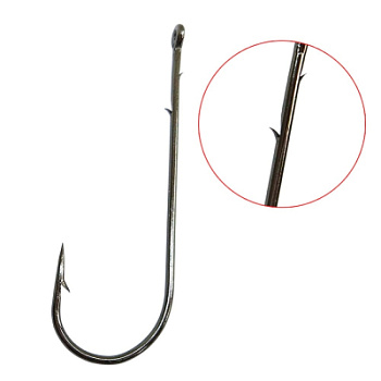 Крючок Koi Round Bend Worm, размер 2/0 (INT), цвет BN, (10 шт.)