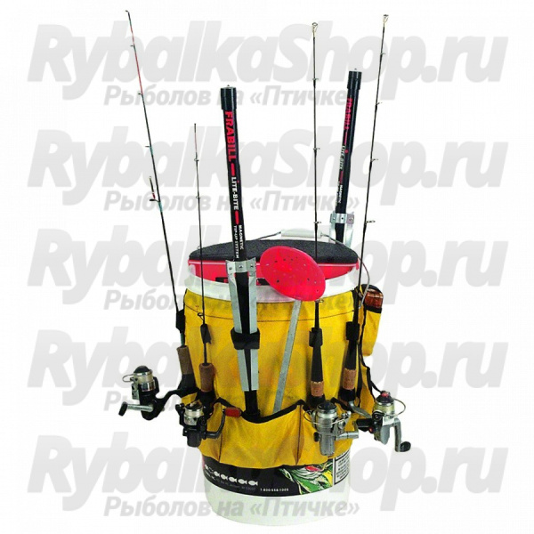 Фартук на ведро Frabill Pail Pak для инструмента и принадлежностей, желтая (#1655)