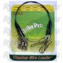 Поводок TITANIUM 1x1 верт. бочка №6 застёжка Duo-Lock №1 30cm 9кг 0.35mm 3шт
