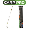 Carp Pro Поводок с крючком и лентяйкой Carp Pro Поводок с крючком и лентяйкой