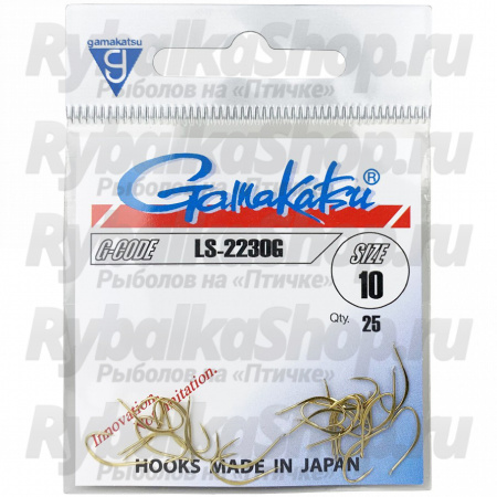 Крючок Gamakatsu Hook LS-2230G (Gold) №06