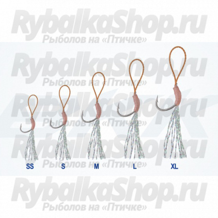 Крючок-ассист BKK Thunderbolt+ M (4шт)